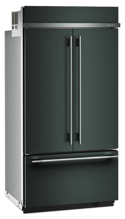 Réfrigérateur KitchenAid de 24,2 pi³ et de 42 po à portes françaises à congélateur inférieur - genièvre - KBFN542SJP