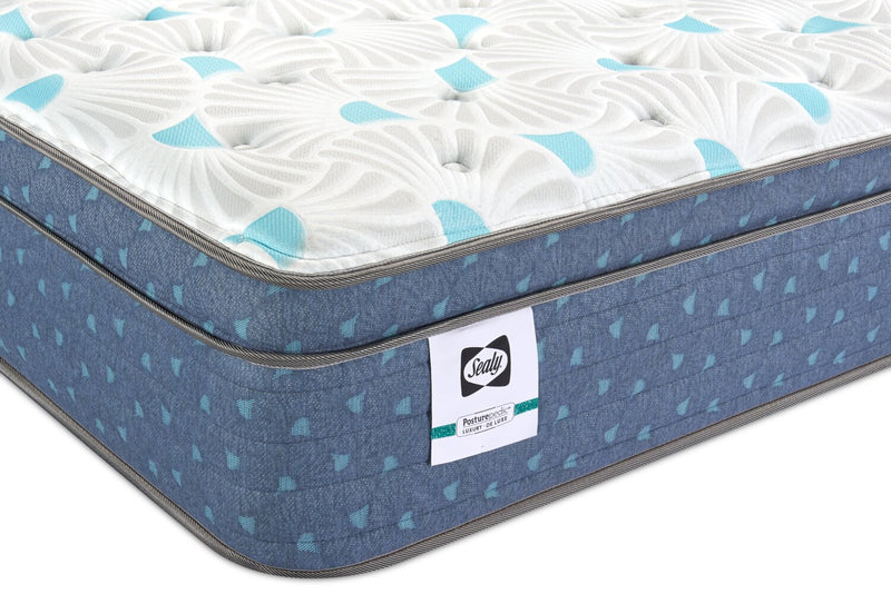 Matelas à Euro-plateau Mykonos Resort Luxury Posturepedic Crown Jewel de Sealy pour lit double