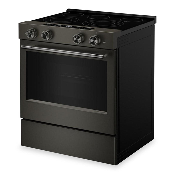 Cuisinière électrique KitchenAid de 5,3 pi³ et de 30 po - minerai noir - YKSES530SBE 