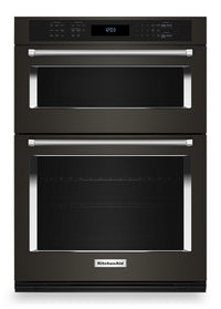Four mural combiné électrique KitchenAid de 6,4 pi³ et de 30 po avec convection véritable - acier in…