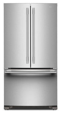Réfrigérateur KitchenAid de 36 po et de 20 pi3 de profondeur comptoir à portes françaises - acier inoxydable PrintShieldMC - KRFC136SPS