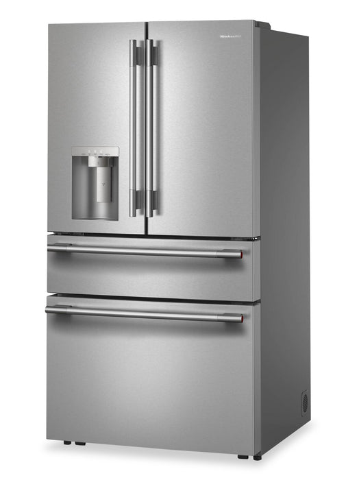 Réfrigérateur KitchenAid de 29 pi3 à portes françaises - acier inoxydable - KRMF436SPS