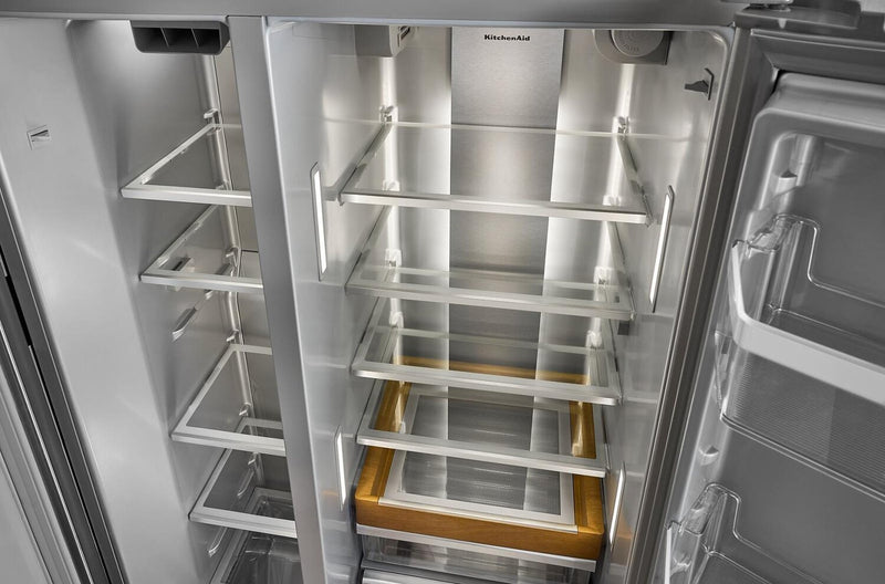 Réfrigérateur KitchenAid de 29 pi3 et de 36 po - acier inoxydable résistant aux traces de doigts - KRSF536RPS 