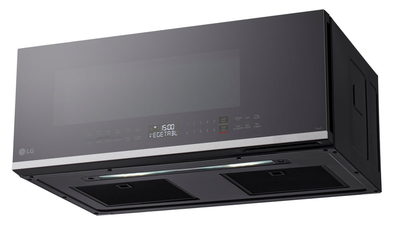 Four à micro-ondes à hotte intégrée intelligent à profil bas LG de 1,3 pi3 avec cuisson par capteur - MVEF1337F