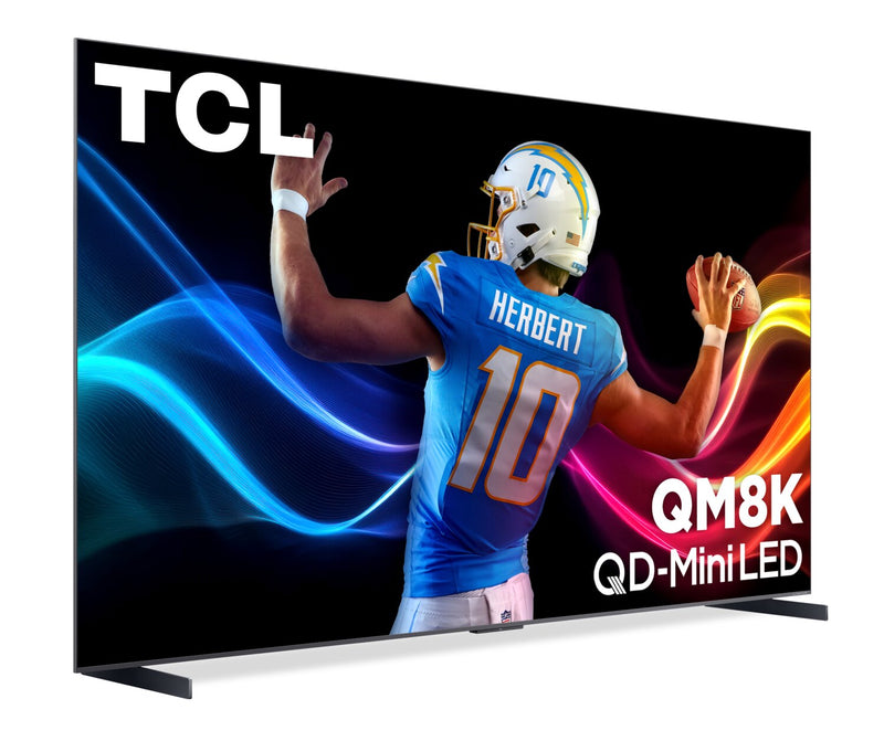 Téléviseur intelligent QLED Mini DEL QD TCL QM8K UHD 4K de 98 po avec Google TVMC (98QM8K) - modèle 2025