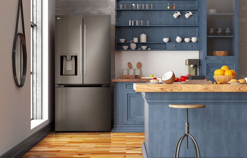 Réfrigérateur LG de 25 pi3 et de 33 po à 3 portes françaises - acier inoxydable PrintProofMC - LF25H6330D