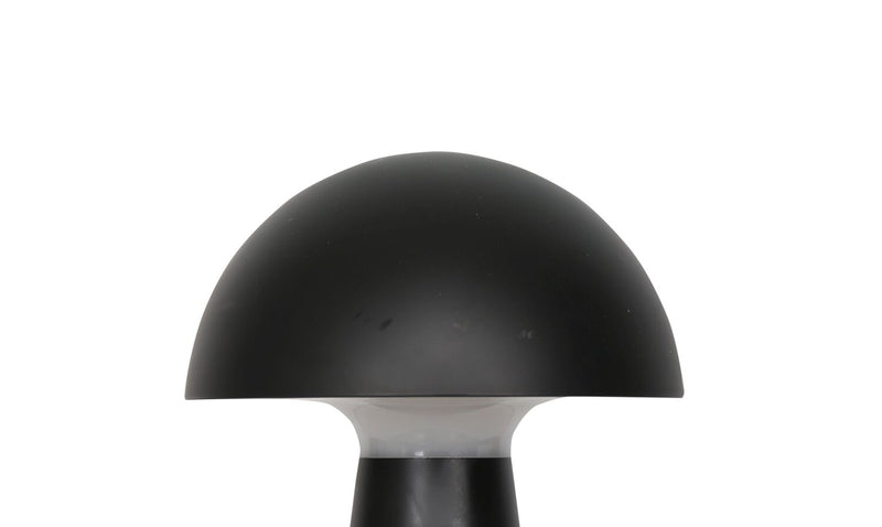 Lampe de table pour l’intérieur et pour l’extérieur moderne portable Beech de 11 po en acrylique avec port USB - noire