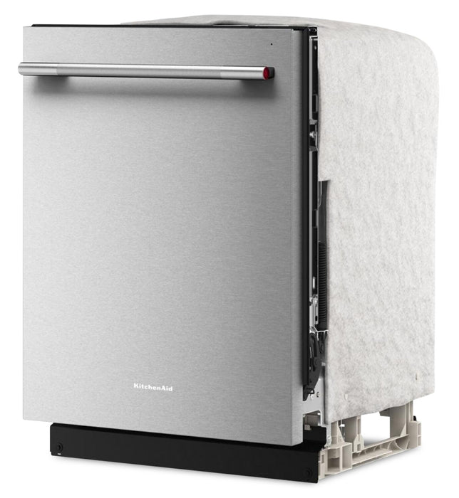 Lave-vaisselle KitchenAid de 24 po et de 41 dBA avec 3e panier à jets - acier inoxydable avec fini PrintShieldMC - KDTS324SPS 