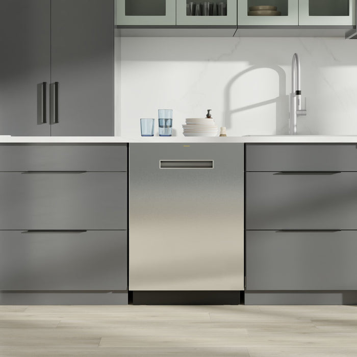 Lave-vaisselle GE Profile de 24 po et de 42 dBA avec commandes sur le dessus - acier inoxydable - PBT700SSVFS 