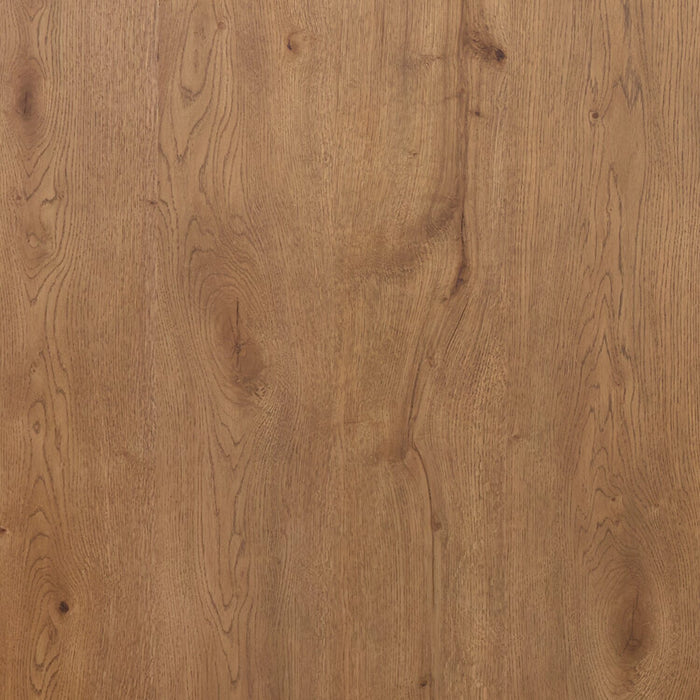 Ensemble de salle à manger Henri de Scott Living 6 pièces en bois avec table, rallonge de 66 po à 84 po (L), banc et chaises - brun et crème