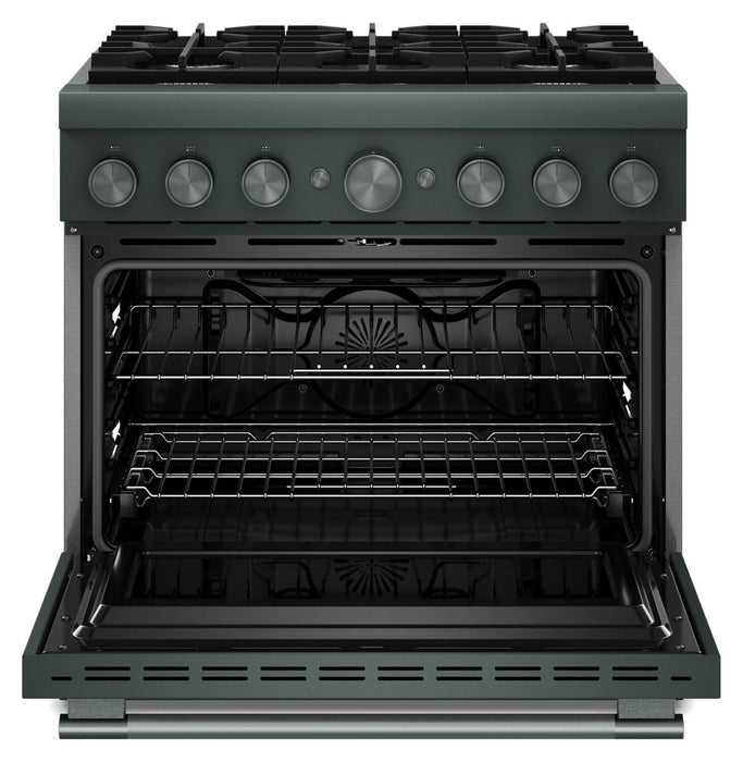 Cuisinière hybride KitchenAid de 5,1 pi3 avec friture à air sans préchauffage - genévrier - KFDS936SJP