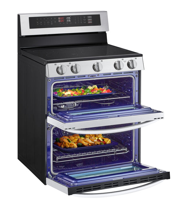 Cuisinière intelligente électrique LG à four double de 7,3 pi3 avec convection ProBake ConvectionMD - acier inoxydable - LDEL7324SE