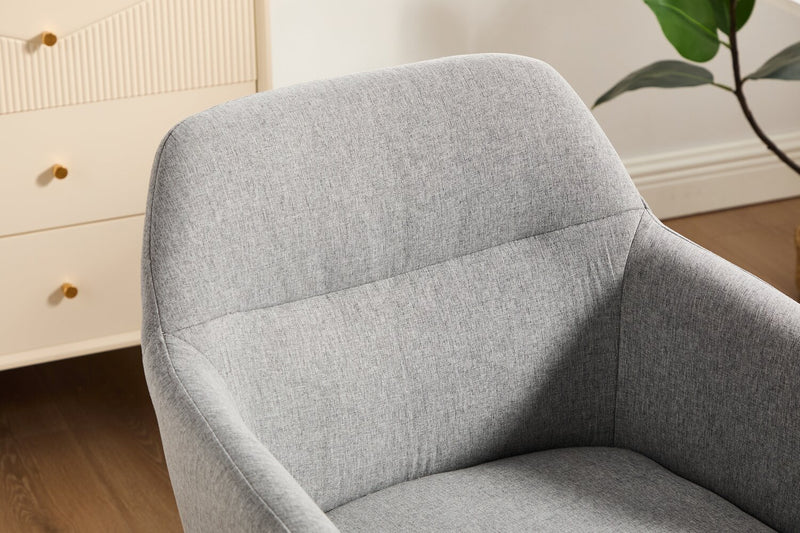 Chaise de bureau pivotante Stevie de 23 po à hauteur réglable - grise 