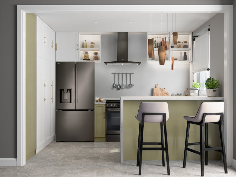 Réfrigérateur LG de 25 pi3 et de 33 po à 3 portes françaises - acier inoxydable PrintProofMC - LF25H6330D