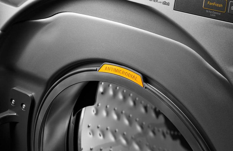 Laveuse intelligente Whirlpool à chargement frontal de 5,2 pi³ avec système de ventilation FreshFlowMC - noir volcan - WFW5720RU