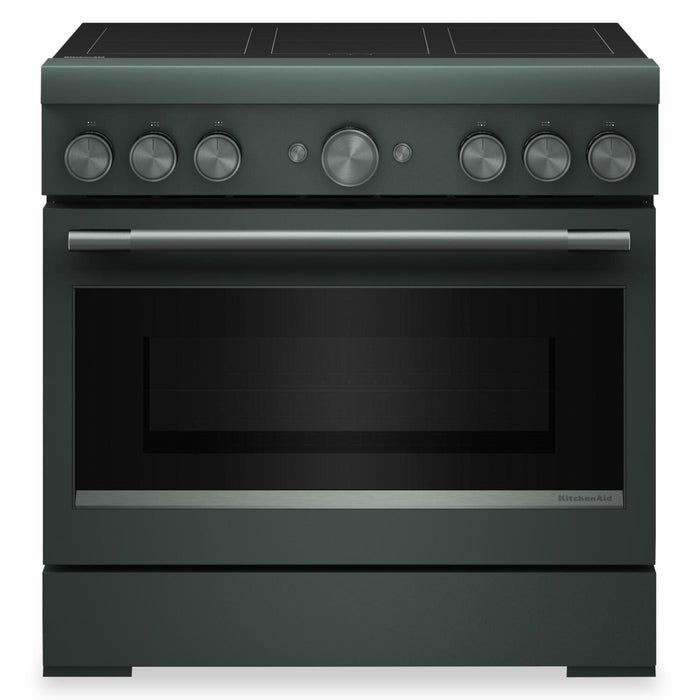 Cuisinière à induction KitchenAid de 5,1 pi3 et de 36 po avec friture à air sans préchauffage - genièvre - KFIS936SJP