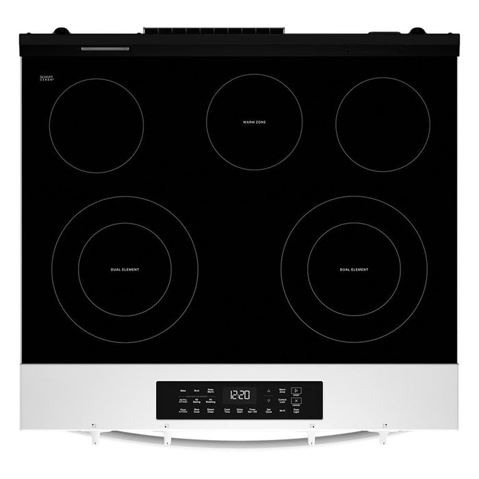 Cuisinière électrique Whirlpool de 5,3 pi³ et de 30 po avec cuisson à air - blanche - YWSES4530TW