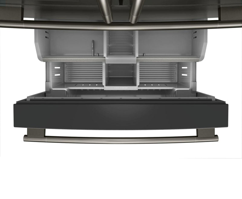 Réfrigérateur KitchenAid de 29 pi3 à portes françaises - minerai noir - KRMF436SBE
