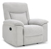 Fauteuil à inclinaison manuelle Spencer de 41,3 po en tissu de chenille - gris