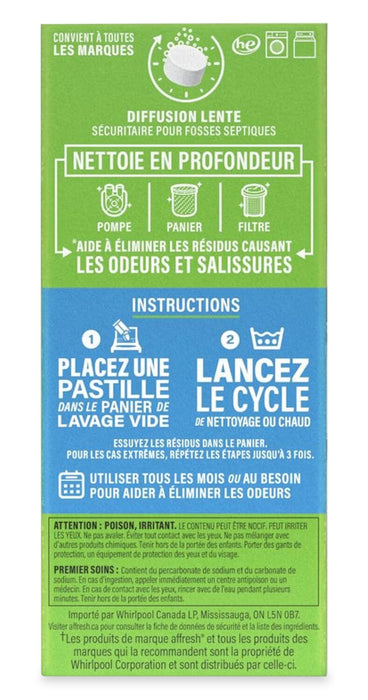 Pastilles nettoyantes AffreshMD pour laveuse - W10549845B