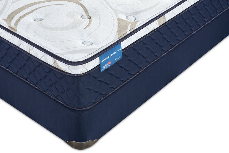 Ensemble matelas moyen à Euro-plateau Pisa IV de Springwall pour lit simple 