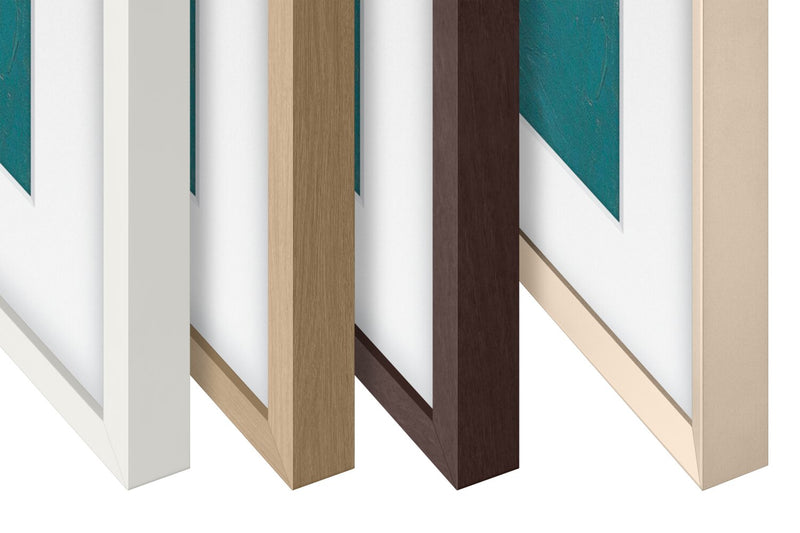 Cadre décoratif personnalisable pour téléviseur « The Frame » de 50 po de Samsung - sable doré biseauté