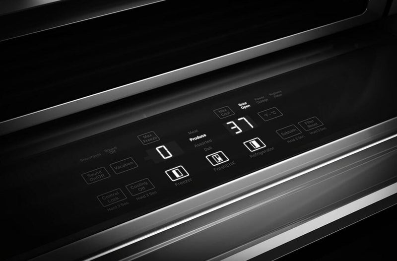 Réfrigérateur encastré KitchenAid de 29,4 pi3 et de 48 po à compartiments juxtaposés - genièvre - KBSN748SJP