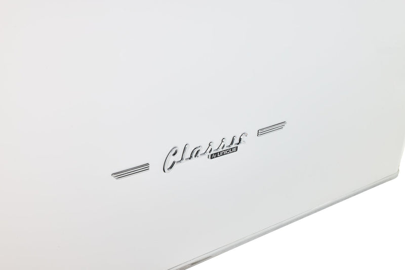 Réfrigérateur Classic Rétro par Unique de 36 po et de 21,4 pi3 de profondeur comptoir - blanc guimauve - UGP-595L W AC