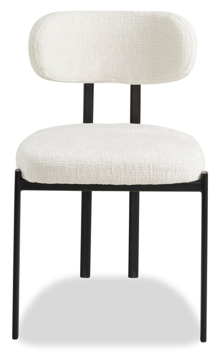 Ensemble de salle à manger Rio 5 pièces avec table ronde de 36 po (L), base piédestal en métal et 4 chaises - noir et taupe