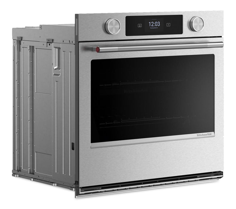 Four mural simple électrique intelligent KitchenAid de 30 po - acier inoxydable PrintShieldMC - KOES730SPS