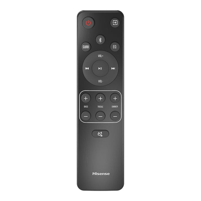 HS5100SB Barre de son de 540 W à 5.1 canaux HISENSE HS5100 avec caisson d’extrêmes graves sans fil et haut-parleurs arrière