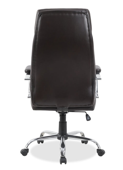 Chaise de bureau Steadman de 24.4 po - brun foncé