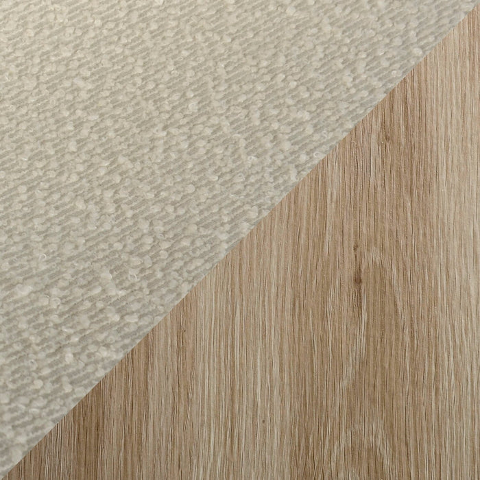 Ensemble de salle à manger Joss 7 pièces avec table et 6 chaises - rallonge papillon 63 po à 86,5 po (L), métal - naturel et blanc