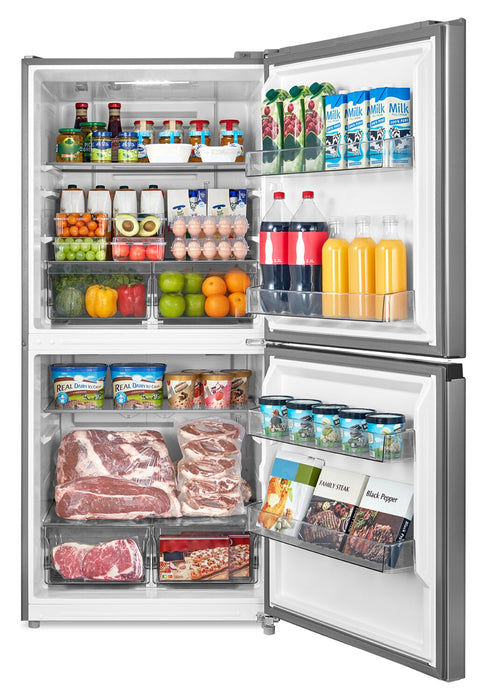 Appareil vertical 3 en 1 Midea de 20 pi3 convertible en réfrigérateur ou congélateur - acier inoxydable - MRU21C7BST