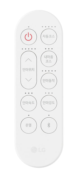 Fauteuil de massage inclinable LG de 29,6 po en tissu d’apparence cuir avec pouf assorti - brun