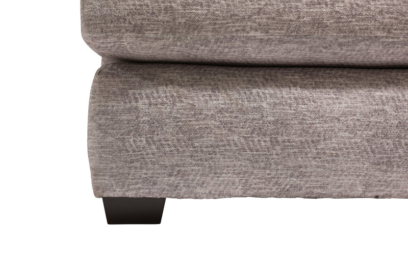 Sofa sectionnel de gauche Luxe 3 pièces fabriqué au Canada en tissu avec coussins amovibles - gris colombe Zaftig