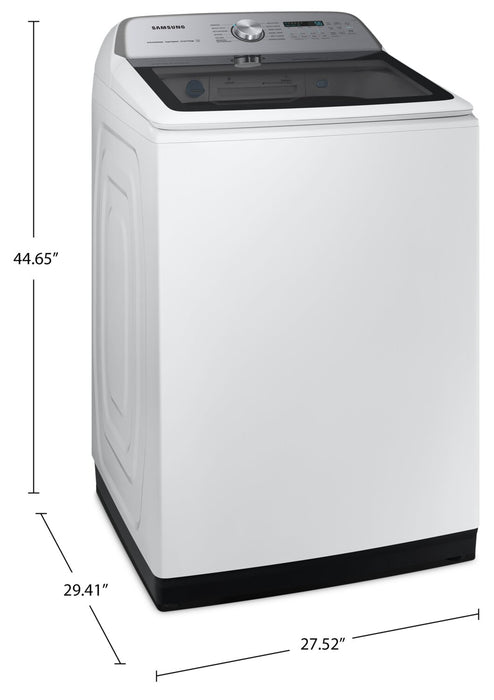 Laveuse intelligente Samsung à chargement par le haut de 6 pi3 avec lavage Super Speed - blanche - WA52DG5500AWUS