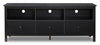 Meuble pour téléviseur moderne Renner de 58 po avec rangement pour téléviseurs de jusqu’à 65 po - noir mat