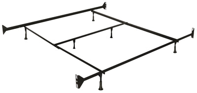 Twin/Full Bed Frame with Headboard/Footboard Brackets | Cadre de lit pour lit simple et lit double avec attaches pour tête et pied de lit