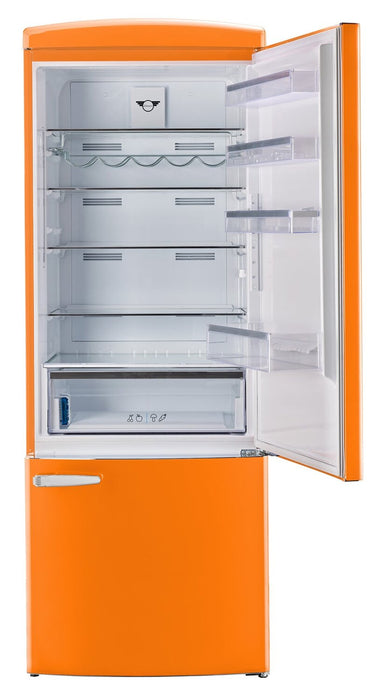 Réfrigérateur Classic Rétro d’Unique de 28 po et de 17 pi3 à congélateur inférieur - orange - UNQ-455L O AC