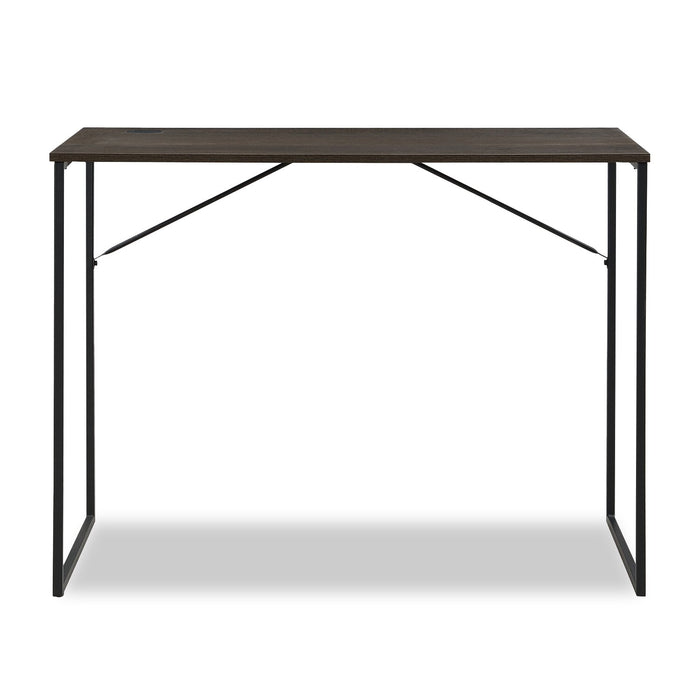 Bureau Fraser 39.3 po avec système de gestion des câbles et pattes réglables - noyer 