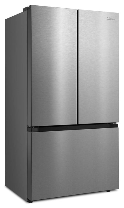 Réfrigérateur Midea de 26,5 pi3 et de 36 po à portes françaises avec pichet à remplissage automatique et machine à glaçons double - MRF27I6BST