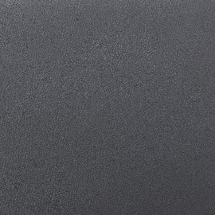 Tabouret Apex de hauteur comptoir en tissu de cuir végétalien et en métal avec siège pivotant - gris