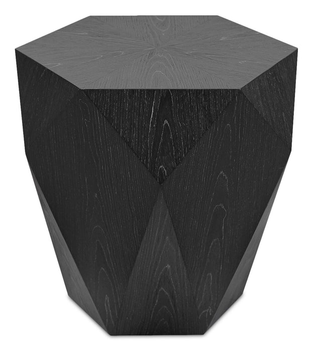 Table de bout moderne Dawson de 19 po - noire