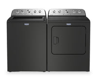 Laveuse à chargement par le haut 5,4 pi³ avec Animal Pet Pro et sécheuse à gaz 7,0 pi³ de Maytag - noir volcan