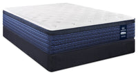  Ensemble matelas moyen à Euro-plateau Stonebridge Vanguard de Serta pour grand lit