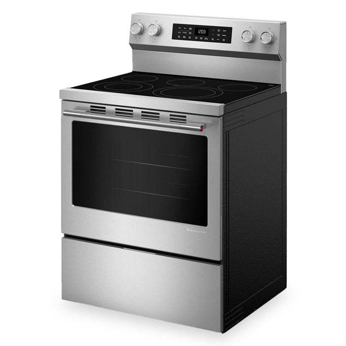 Cuisinière électrique KitchenAid de 5,3 pi3 et de 30 po avec modes de cuisson par convection - YKFES330TPS