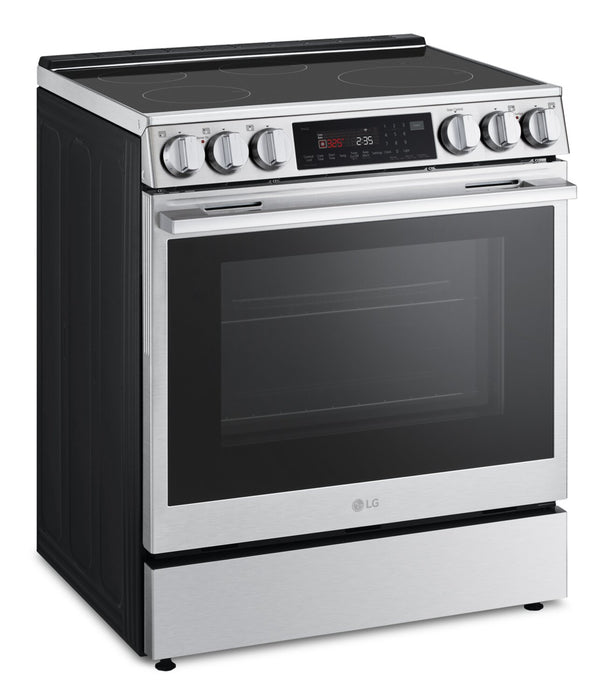 Cuisinière induction encastrée intelligente LG de 6,3 pi3 avec friture à air - LSIL6336XE