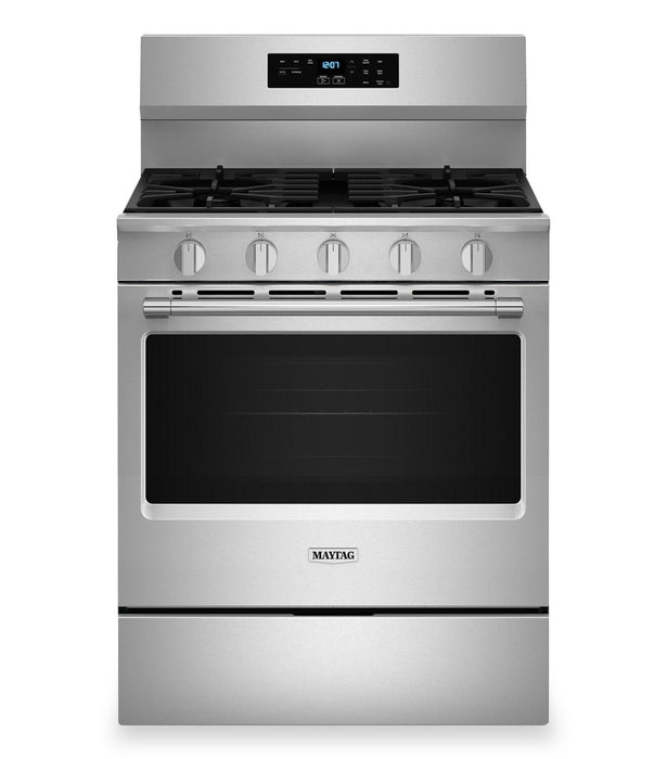 Cuisinière à gaz Maytag de 5 pi3 à convection avec friture à air sans préchauffage - acier inoxydable - MFGS6030RZ