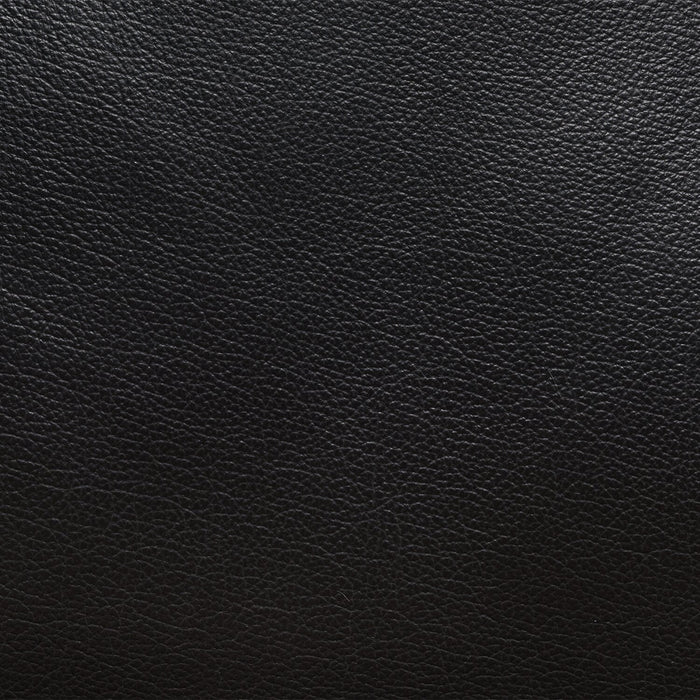 Causeuse à inclinaison électrique Dawson de 64 po fabriquée au Canada en cuir véritable avec port USB et coussins décoratifs - noir